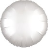 Шар-круг Белый сатин, 46 см