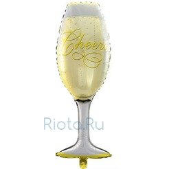 Фигурный шар Бокал шампанского, 94 см