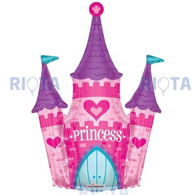 Фигурный шар Замок принцессы (розовый), 91 см