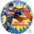 Шар-круг Супермен Happy Birthday, 46 см