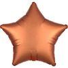 Шар-звезда Оранжевый сатин, 46 см