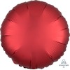 Шар-круг Красный сатин, 46 см