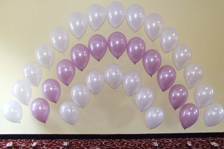 Пример оформления воздушными шарами 31