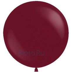 Большой шар Бордовый на атласной ленте, 90 см