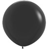 Большой шар Чёрный на атласной ленте, 90 см