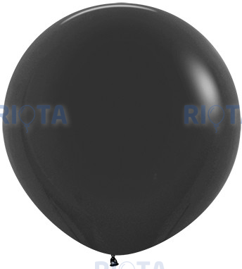 Большой шар Чёрный на атласной ленте, 90 см