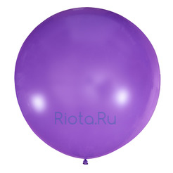 Большой шар Фиолетовый на атласной ленте, 90 см