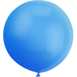 Большой шар Голубой на атласной ленте, 90 см