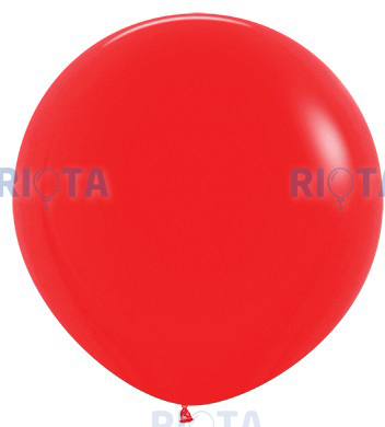 Большой шар Красный на атласной ленте, 90 см