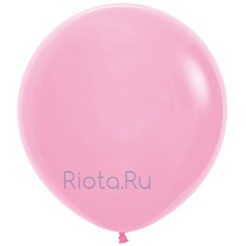 Большой шар Розовый на атласной ленте, 90 см