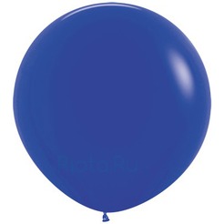 Большой шар Королевский Синий на атласной ленте, 90 см