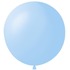 Большой шар Светло-голубой на атласной ленте, 90 см