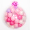 Большой шар-сюрприз с розовыми и белыми шариками, 60 см