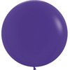 Большой шар Темно-фиолетовый на атласной ленте, 90 см