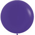 Большой шар Темно-фиолетовый на атласной ленте, 90 см