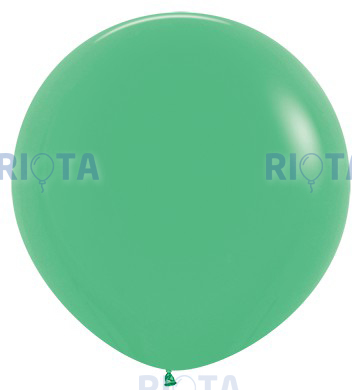 Большой шар Зелёный на атласной ленте, 90 см