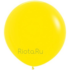 Большой шар Жёлтый на атласной ленте, 90 см