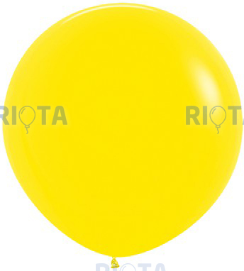Большой шар Жёлтый на атласной ленте, 90 см
