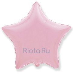 Большой шар-звезда Нежно-розовый металлик, 81 см
