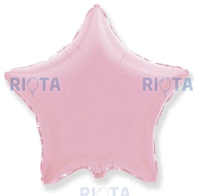Большой шар-звезда Нежно-розовый металлик, 81 см
