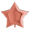 Большой шар-звезда Розовое золото металлик, 81 см