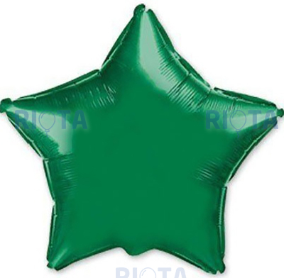 Большой шар-звезда Зеленый металлик, 81 см