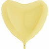 Большой шар-сердце Желтый металлик, 81 см