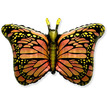 Фигурный шар Бабочка оранжево-желтая, 97 см