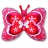 Фигурный шар Бабочка розовая, 89 см