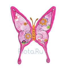 Фигурный шар Бабочка цветочная, 64 см