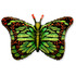 Фигурный шар Бабочка зелено-красная, 97 см
