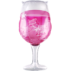 Фигурный шар Бокал с розовым шампанским и кубиками льда, 94 см
