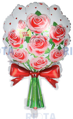 Фигурный шар Букет роз, 66 см