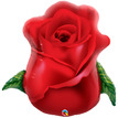 Фигурный шар Бутон красной розы, 83 см