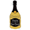 Фигурный шар Бутылка с шампанским к Новому Году, 91 см