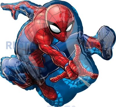 Фигурный шар Человек-паук в прыжке, 73 см