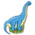 Фигурный шар Динозавр диплодок, Синий, 109 см