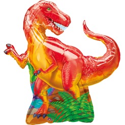 Фигурный шар Динозавр красный, 79 см