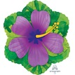 Фигурный шар Гибискус фиолетовый, 46 см