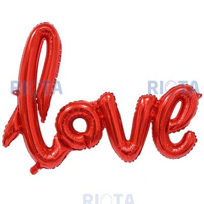 Фигурный шар-гирлянда Love, красный, 105 см