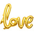 Фигурный шар-гирлянда Love, золотой, 105 см
