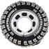 Фигурный шар Гоночное колесо, черно-белое, 74 см