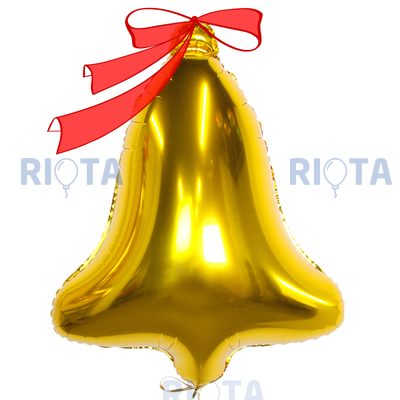 Фигурный шар Колокольчик золотой, 81 см