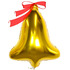 Фигурный шар Колокольчик золотой, 81 см