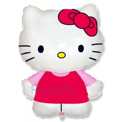 Фигурный шар Hello Kitty розовая кофточка, 66 см