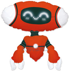 Фигурный шар Красный робот, 68 см