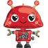 Фигурный шар Красный робот влюбился, 88 см