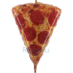 Фигурный шар Кусочек пиццы, 86 см