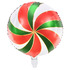 Фигурный шар Леденец красно-бело-зеленый, 46 см