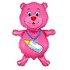 Фигурный шар Медвежонок с бутылочкой розовый, 94 см